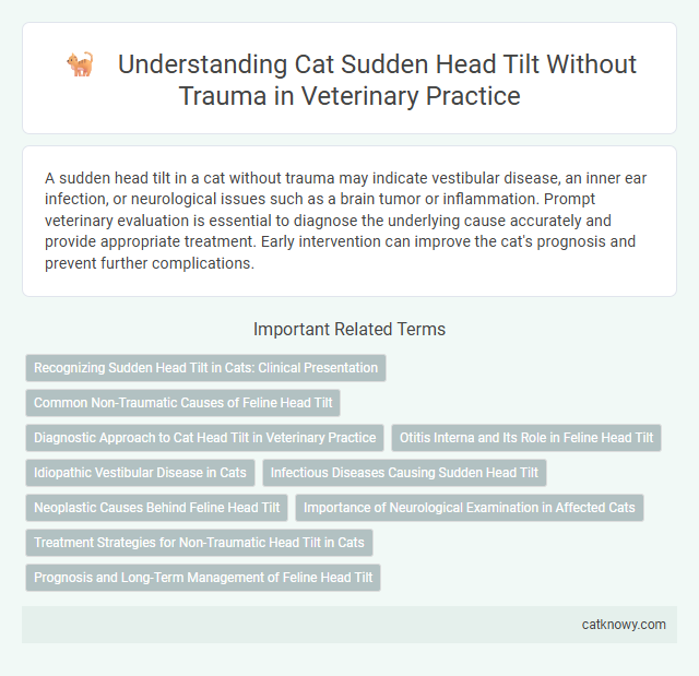 Understanding Cat Sudden Head Tilt Without Trauma in Veterinary Practice