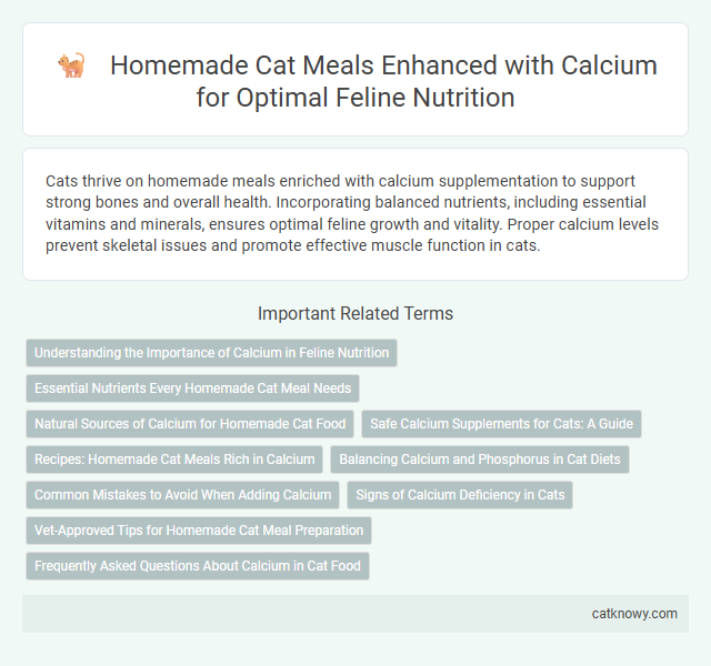 Homemade Cat Meals Enhanced with Calcium for Optimal Feline Nutrition