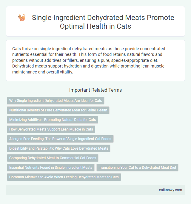 Single-Ingredient Dehydrated Meats Promote Optimal Health in Cats