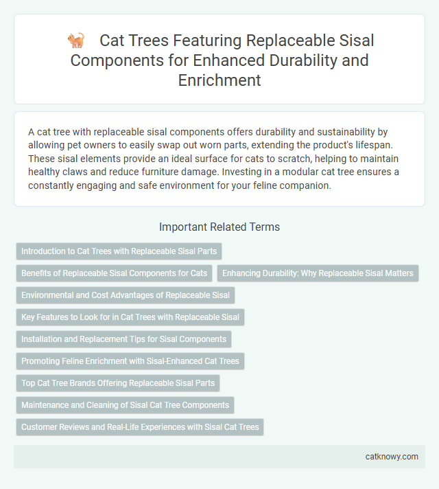 Cat Trees Featuring Replaceable Sisal Components for Enhanced Durability and Enrichment