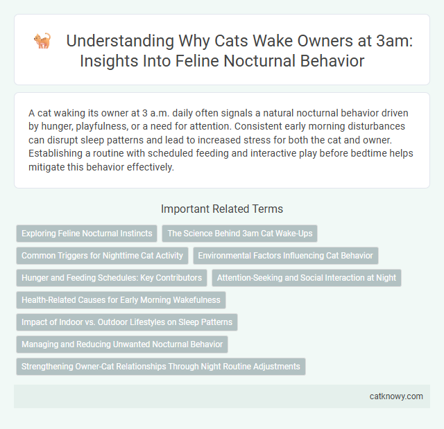 Understanding Why Cats Wake Owners at 3am: Insights Into Feline Nocturnal Behavior