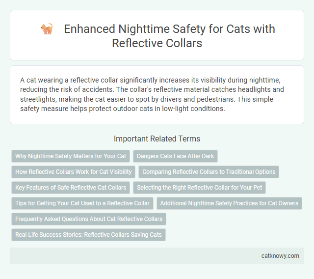 Enhanced Nighttime Safety for Cats with Reflective Collars