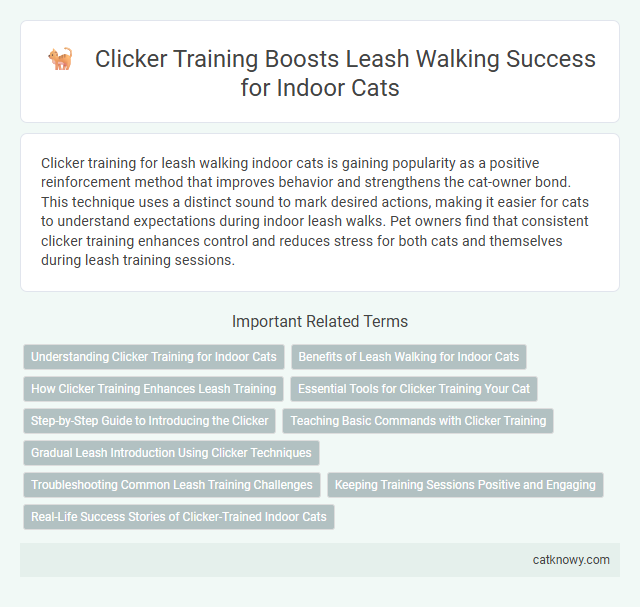 Clicker Training Boosts Leash Walking Success for Indoor Cats