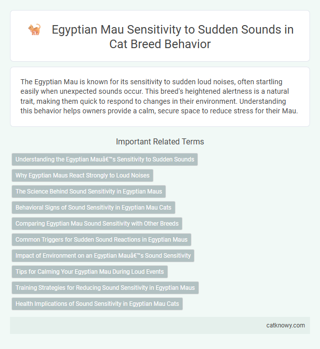 Egyptian Mau Sensitivity to Sudden Sounds in Cat Breed Behavior