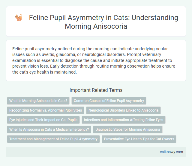 Feline Pupil Asymmetry in Cats: Understanding Morning Anisocoria