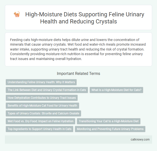 High-Moisture Diets Supporting Feline Urinary Health and Reducing Crystals