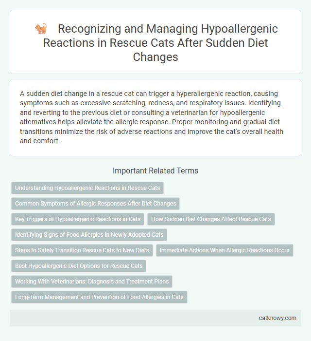 Recognizing and Managing Hypoallergenic Reactions in Rescue Cats After Sudden Diet Changes