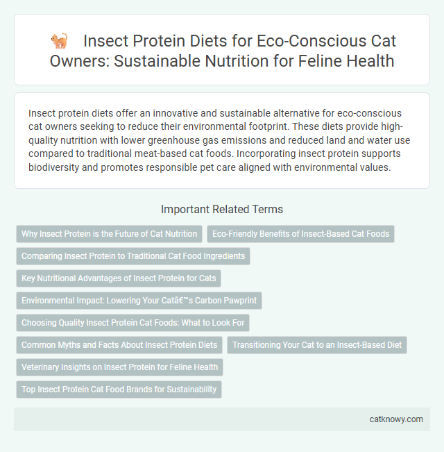 Insect Protein Diets for Eco-Conscious Cat Owners: Sustainable Nutrition for Feline Health