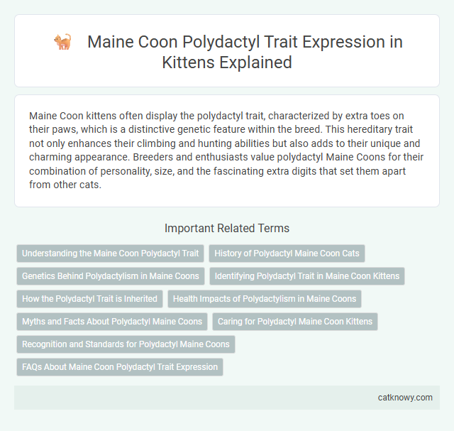 Maine Coon Polydactyl Trait Expression in Kittens Explained