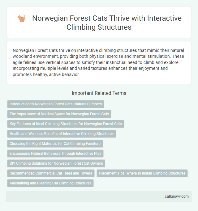 Norwegian Forest Cats Thrive with Interactive Climbing Structures