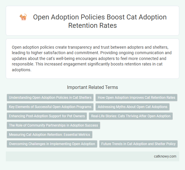 Open Adoption Policies Boost Cat Adoption Retention Rates