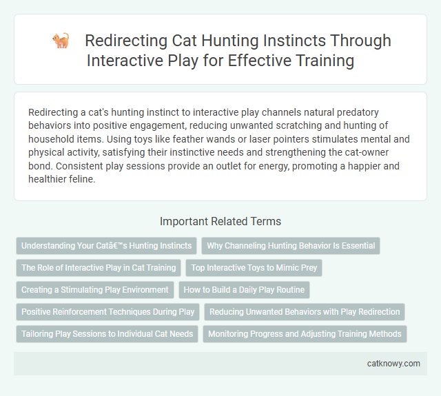 Redirecting Cat Hunting Instincts Through Interactive Play for Effective Training
