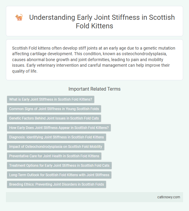 Understanding Early Joint Stiffness in Scottish Fold Kittens
