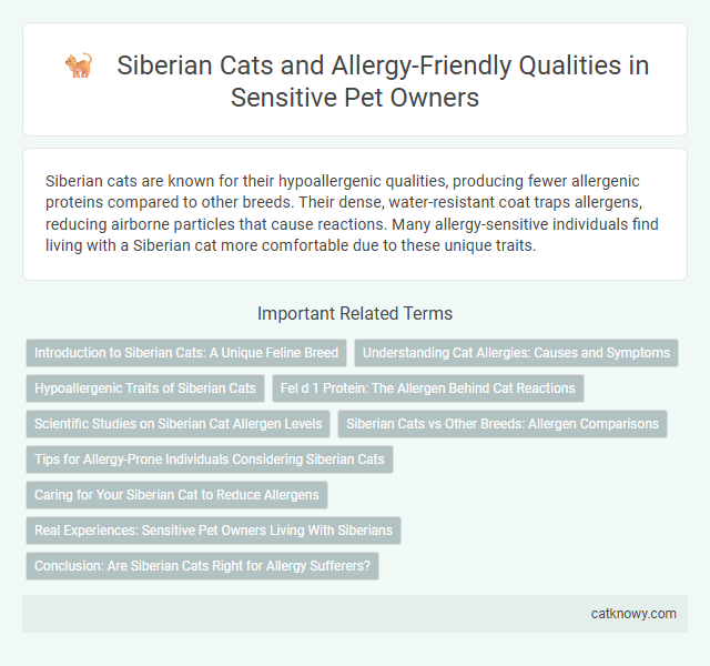 Siberian Cats and Allergy-Friendly Qualities in Sensitive Pet Owners