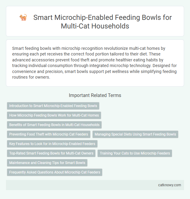 Smart Microchip-Enabled Feeding Bowls for Multi-Cat Households