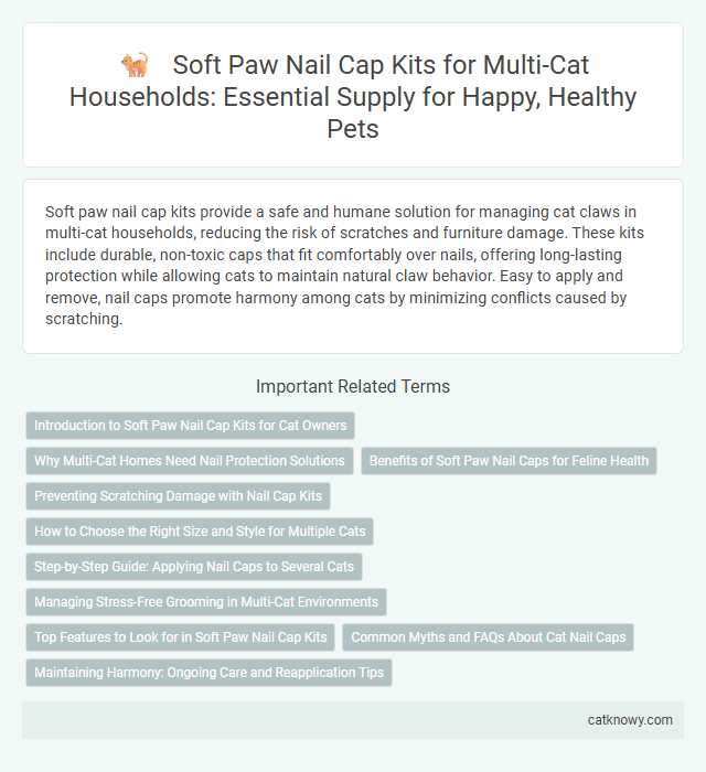 Soft Paw Nail Cap Kits for Multi-Cat Households: Essential Supply for Happy, Healthy Pets