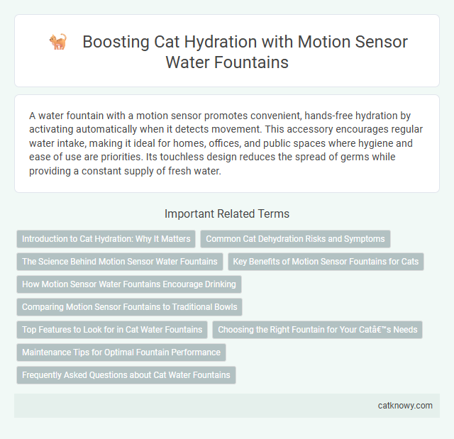 Boosting Cat Hydration with Motion Sensor Water Fountains
