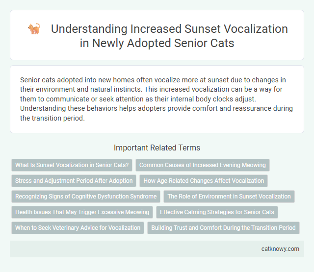 Understanding Increased Sunset Vocalization in Newly Adopted Senior Cats