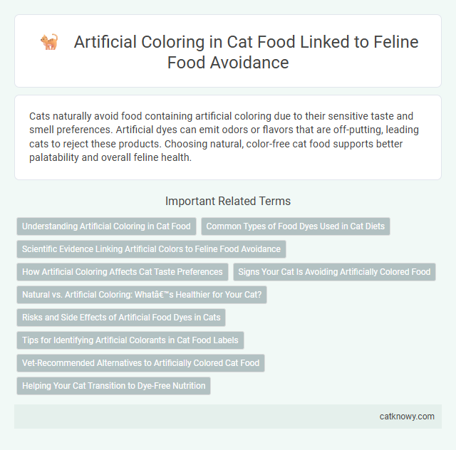 Artificial Coloring in Cat Food Linked to Feline Food Avoidance