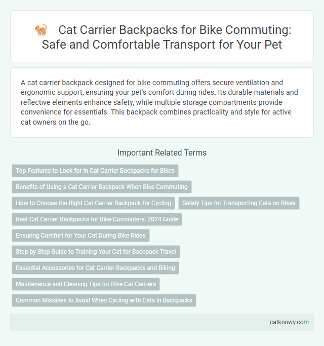 Cat Carrier Backpacks for Bike Commuting: Safe and Comfortable Transport for Your Pet