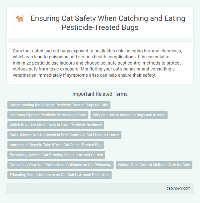 Ensuring Cat Safety When Catching and Eating Pesticide-Treated Bugs