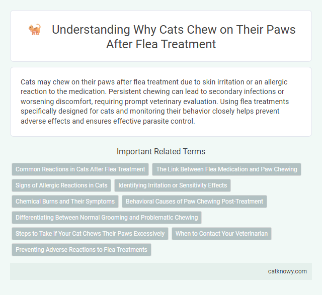 Understanding Why Cats Chew on Their Paws After Flea Treatment