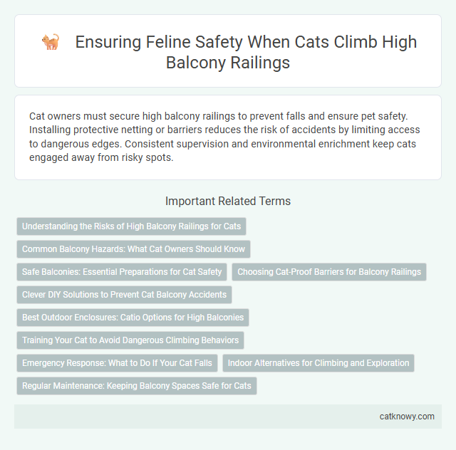 Ensuring Feline Safety When Cats Climb High Balcony Railings