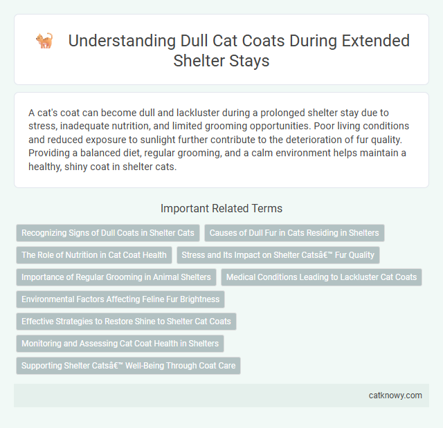Understanding Dull Cat Coats During Extended Shelter Stays