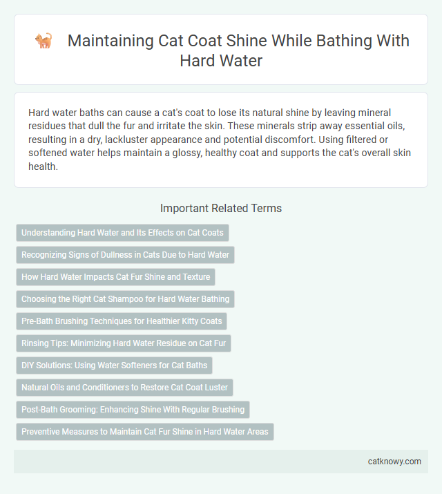 Maintaining Cat Coat Shine While Bathing With Hard Water