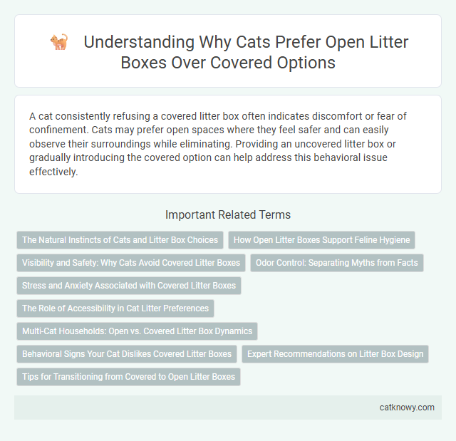 Understanding Why Cats Prefer Open Litter Boxes Over Covered Options