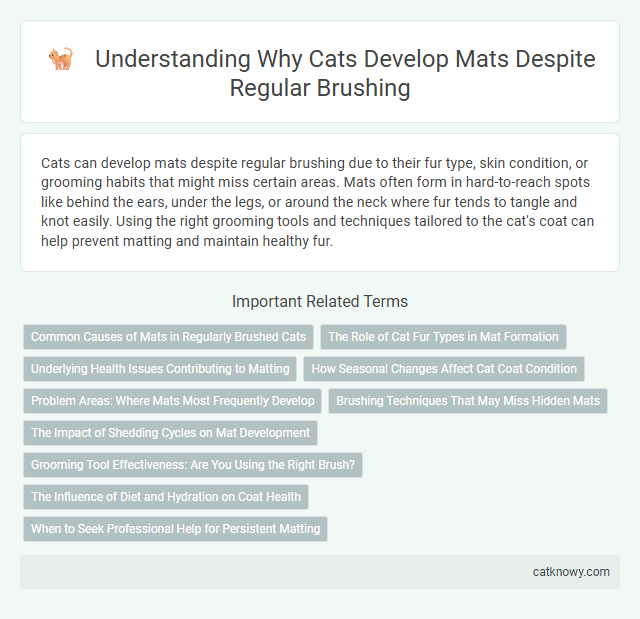 Understanding Why Cats Develop Mats Despite Regular Brushing