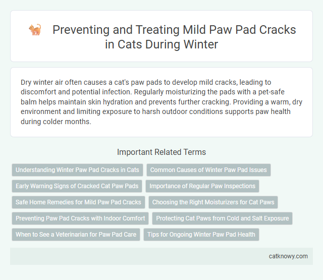 Preventing and Treating Mild Paw Pad Cracks in Cats During Winter