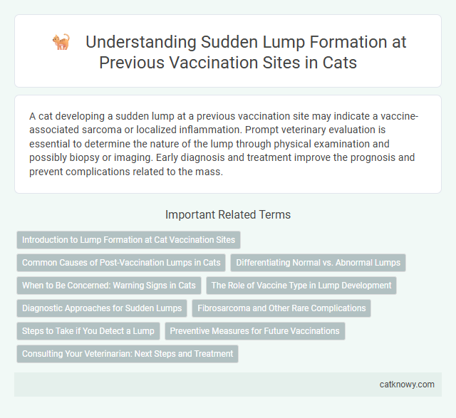 Understanding Sudden Lump Formation at Previous Vaccination Sites in Cats