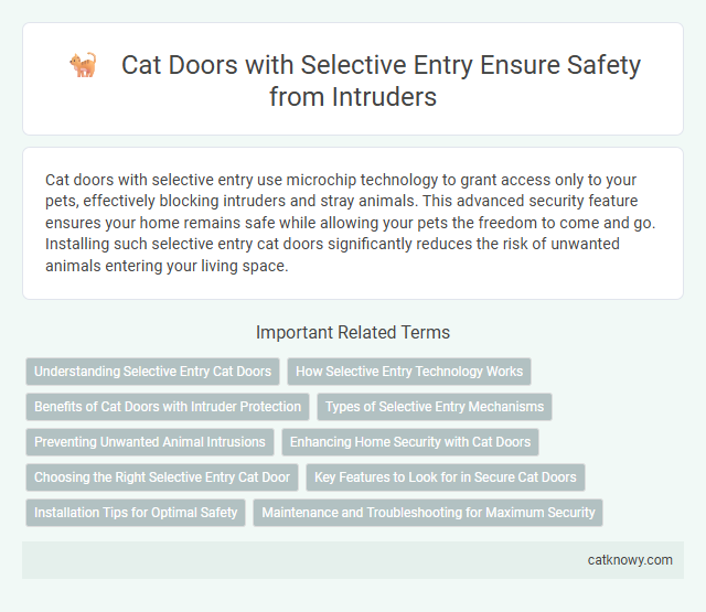 Cat Doors with Selective Entry Ensure Safety from Intruders