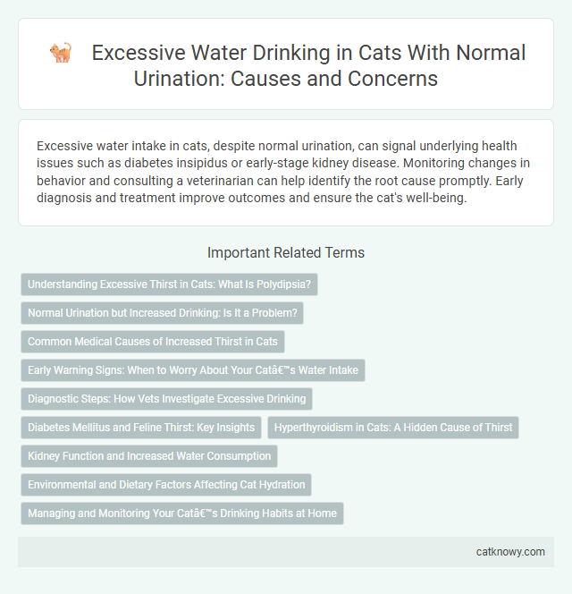 Excessive Water Drinking in Cats With Normal Urination: Causes and Concerns