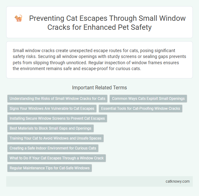 Preventing Cat Escapes Through Small Window Cracks for Enhanced Pet Safety