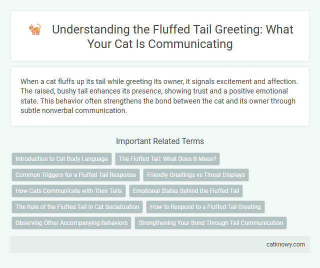 Understanding the Fluffed Tail Greeting: What Your Cat Is Communicating