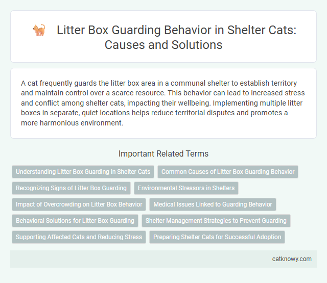 Litter Box Guarding Behavior in Shelter Cats: Causes and Solutions
