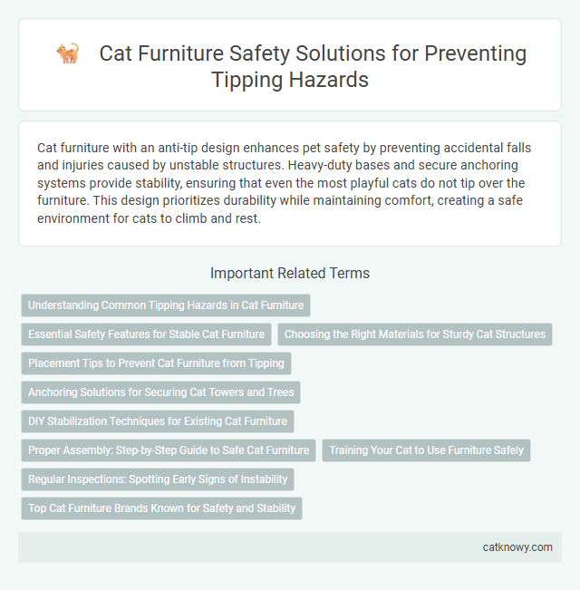 Cat Furniture Safety Solutions for Preventing Tipping Hazards