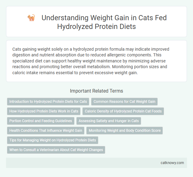 Understanding Weight Gain in Cats Fed Hydrolyzed Protein Diets