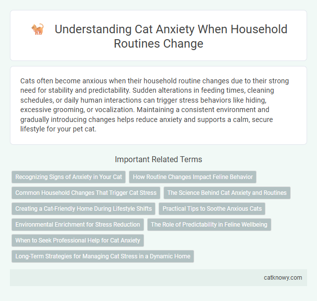 Understanding Cat Anxiety When Household Routines Change