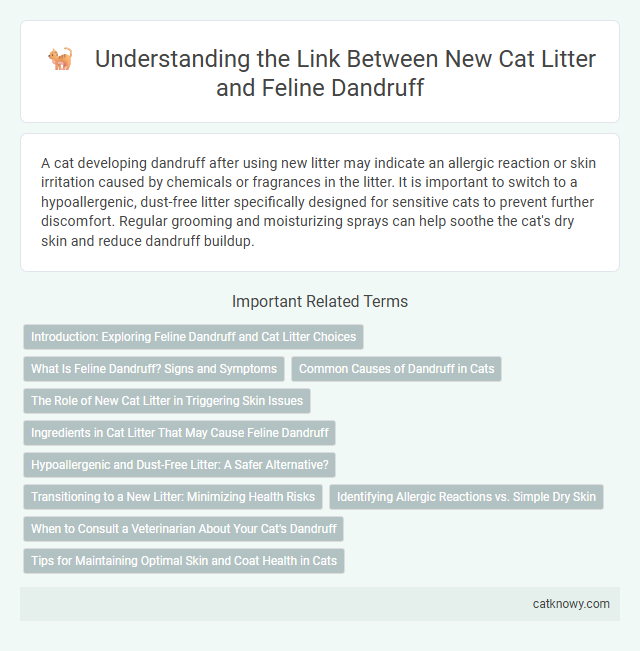 Understanding the Link Between New Cat Litter and Feline Dandruff