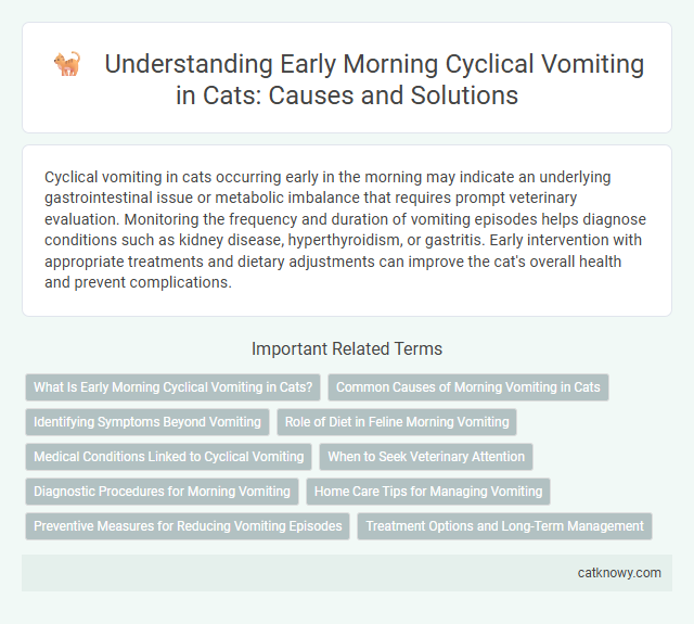 Understanding Early Morning Cyclical Vomiting in Cats: Causes and Solutions