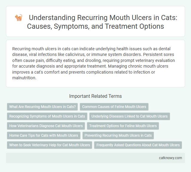 Understanding Recurring Mouth Ulcers in Cats: Causes, Symptoms, and Treatment Options