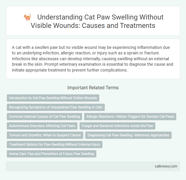 Understanding Cat Paw Swelling Without Visible Wounds: Causes and Treatments