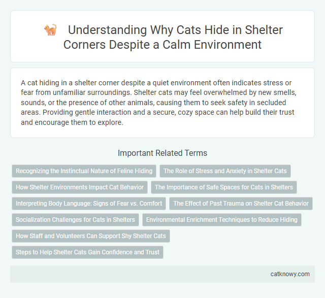 Understanding Why Cats Hide in Shelter Corners Despite a Calm Environment