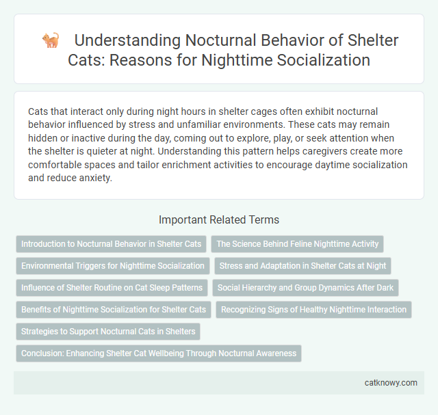 Understanding Nocturnal Behavior of Shelter Cats: Reasons for Nighttime Socialization