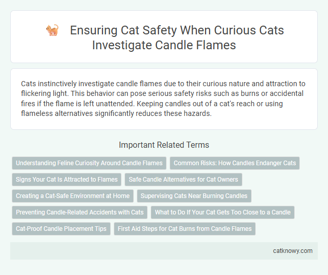 Ensuring Cat Safety When Curious Cats Investigate Candle Flames
