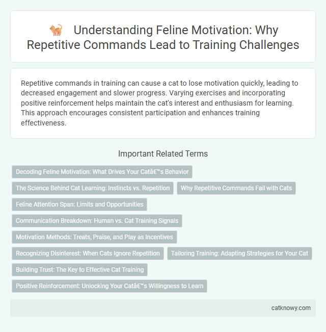 Understanding Feline Motivation: Why Repetitive Commands Lead to Training Challenges