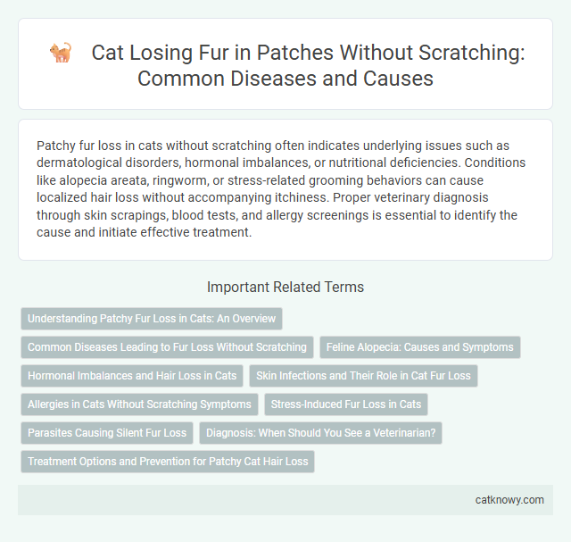 Cat Losing Fur in Patches Without Scratching: Common Diseases and Causes